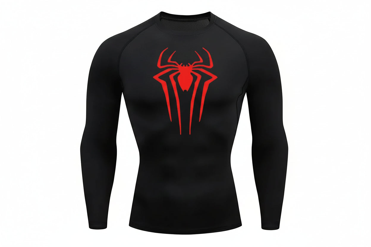 Playera de compresión manga larga Spiderman