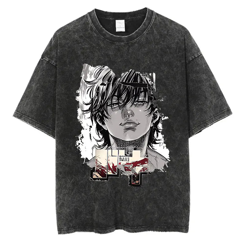 Camiseta Anime Baki Harajuku Oversize