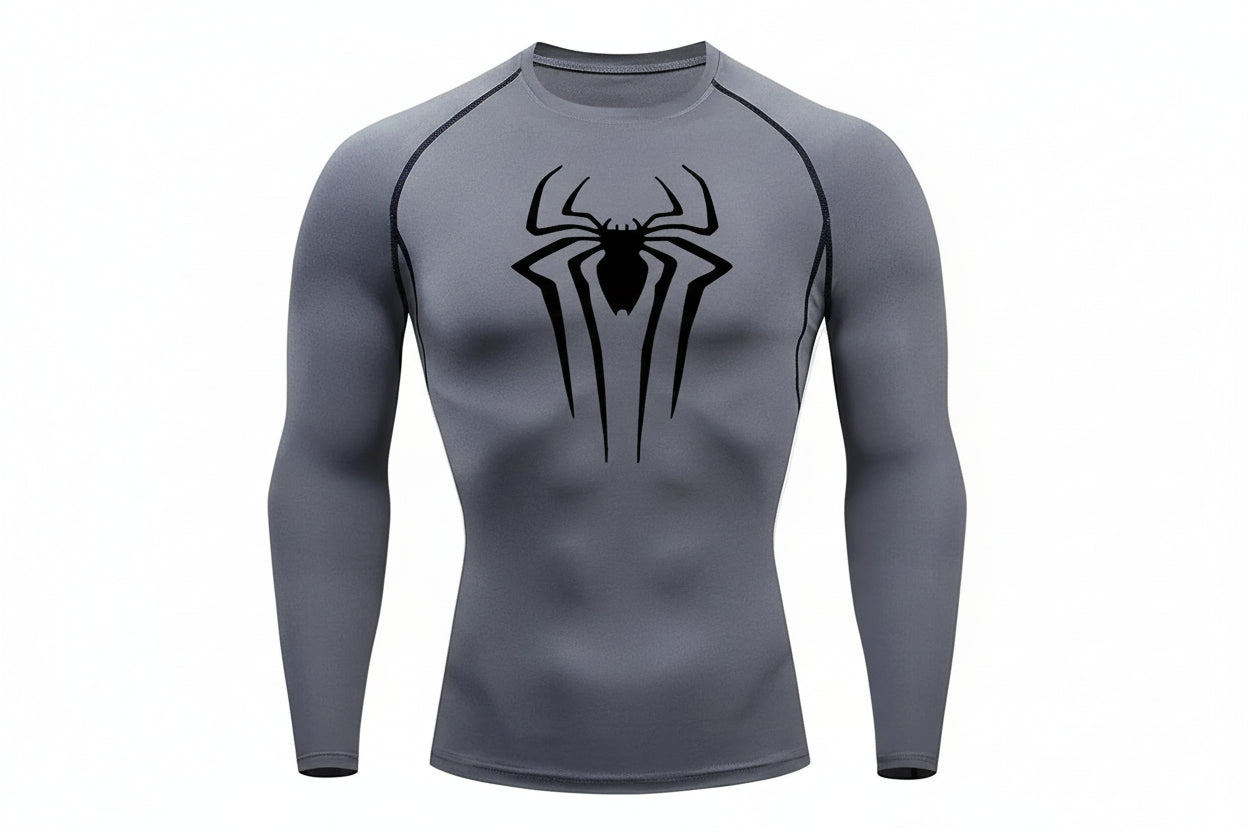 Playera de compresión manga larga Spiderman