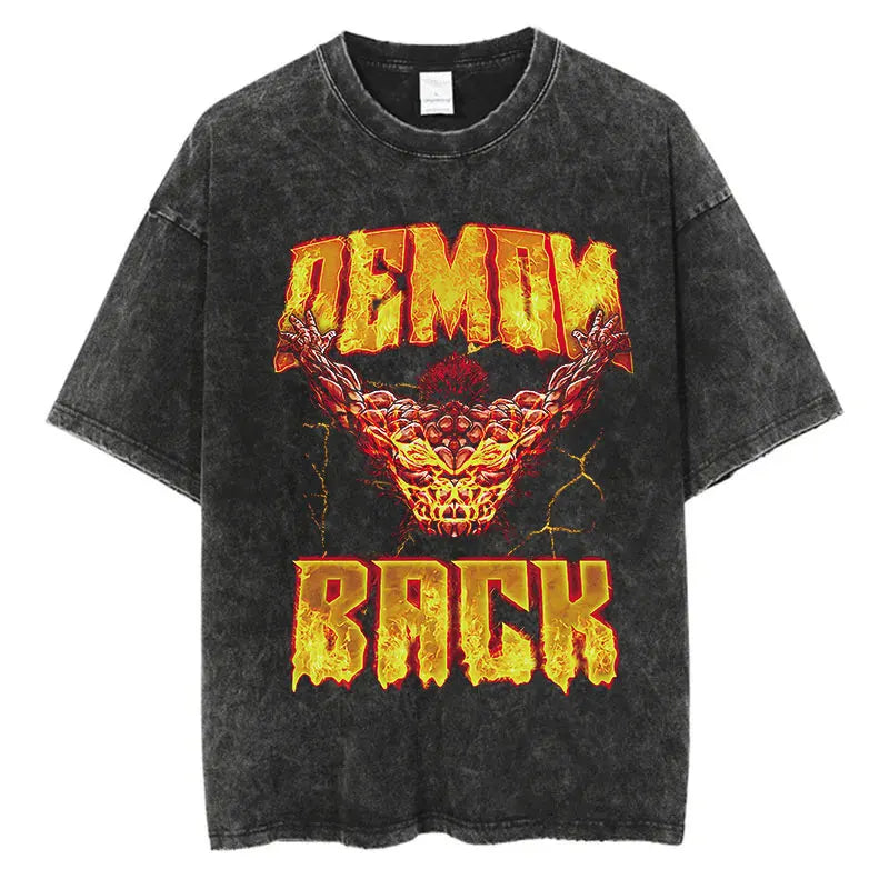 Camiseta Anime Baki Harajuku Oversize