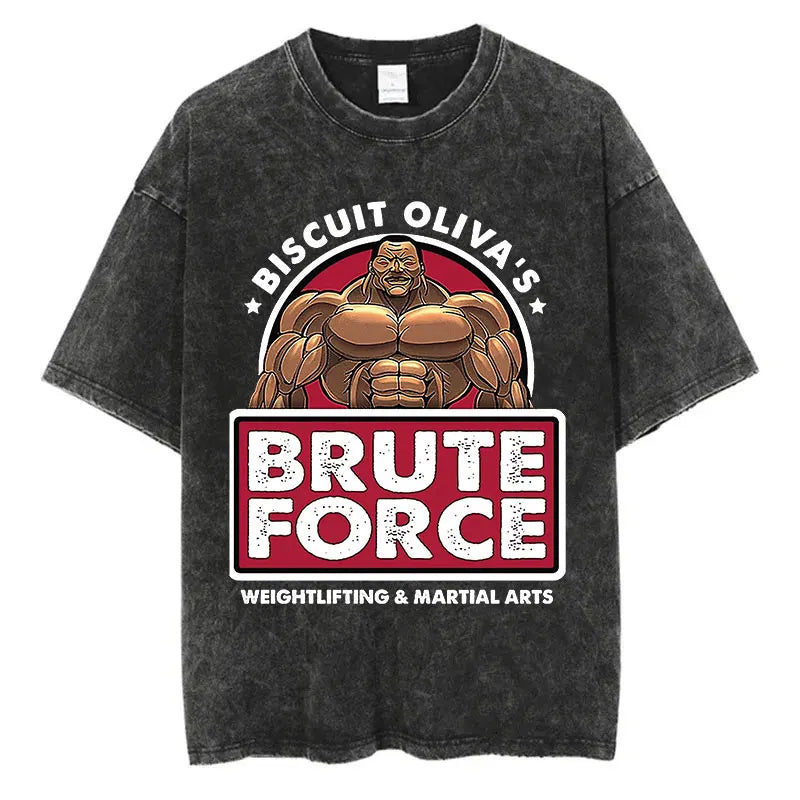 Camiseta Anime Baki Harajuku Oversize
