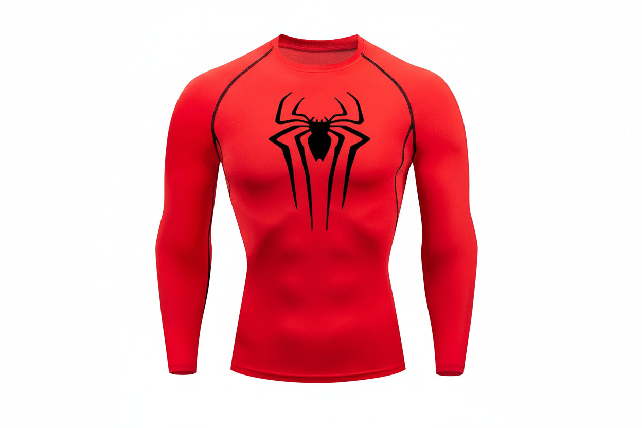 Playera de compresión manga larga Spiderman