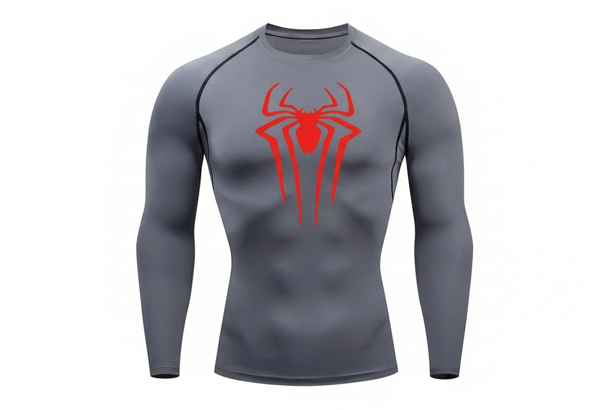 Playera de compresión manga larga Spiderman